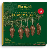 Milk Chocolate Mice Ornaments - 12PC