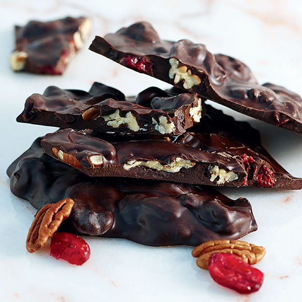 Dark CRANBERRY Pecan Bark - 1LB – Bissinger's Handcrafted Chocolatier