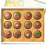 Chocolate Covered Christmas Cookies  12 PC
