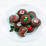 Chocolate Covered Christmas Cookies  12 PC