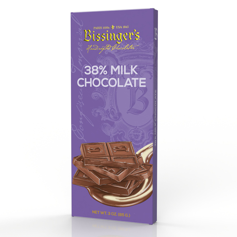 38% Milk Chocolate Bar - 3 OZ