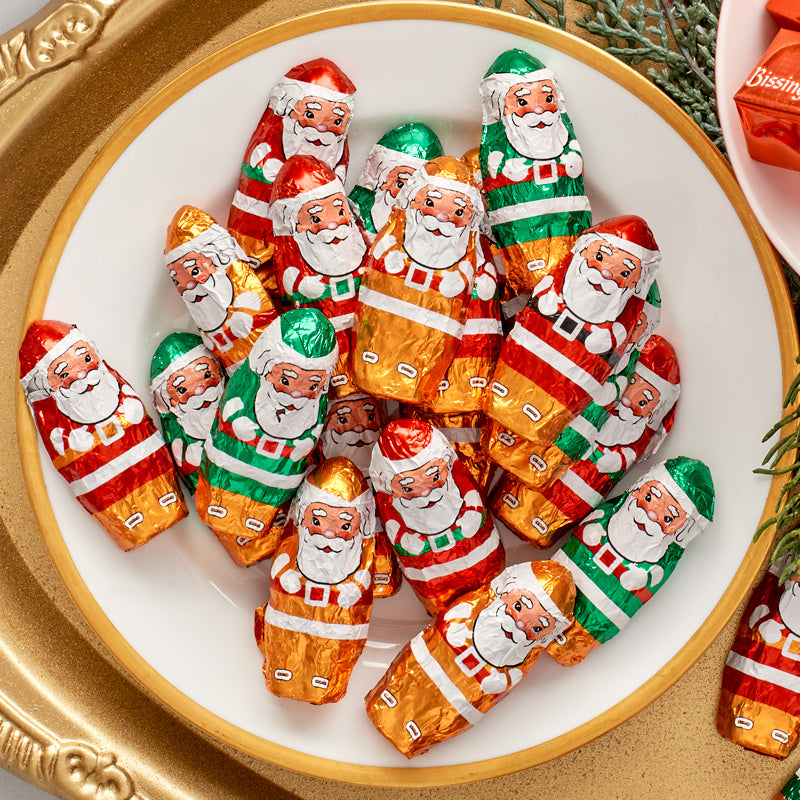 Milk Chocolate Foil Santa – 8 OZ