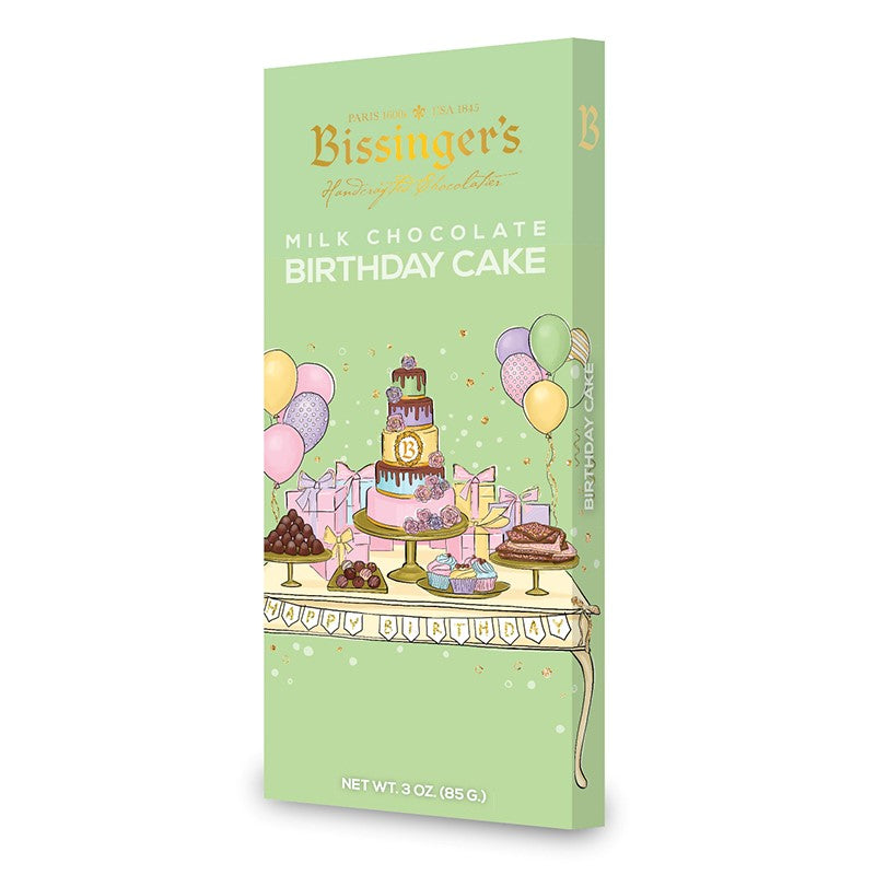 White/Milk Chocolate Birthday Cake Bar 3 OZ