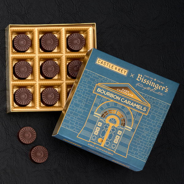 Castle & Key Dark Bourbon Caramel 9 PC – Bissinger's Handcrafted