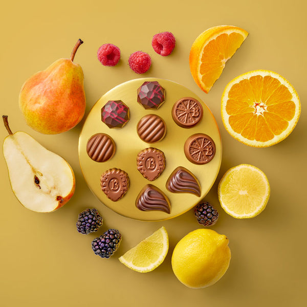 bonbonero クリア セット Milk & Dark Fruit Bon Bon Collection – 12 PC – Bissinger's