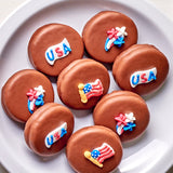 Milk Chocolate Patriotic Cookies - 12 PC