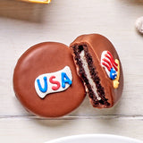 Milk Chocolate Patriotic Cookies - 12 PC