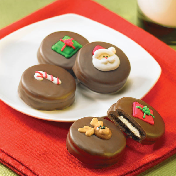Chocolate Covered Christmas Cookies  12 PC