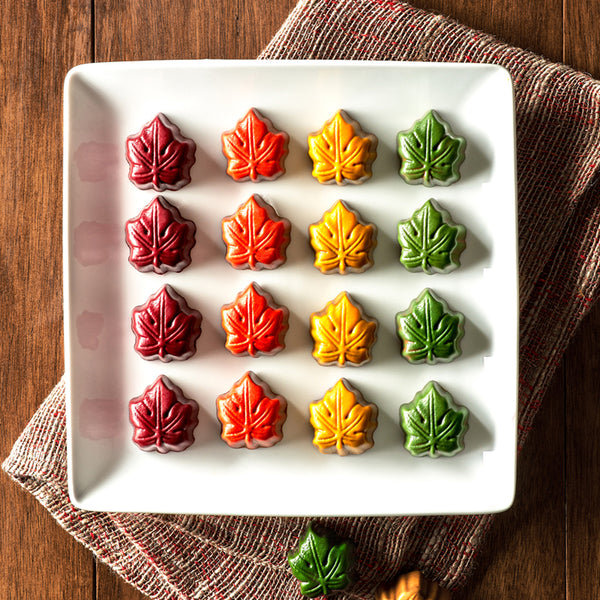 Dark Chocolate Fall Leaf CARAMELS 24 PC