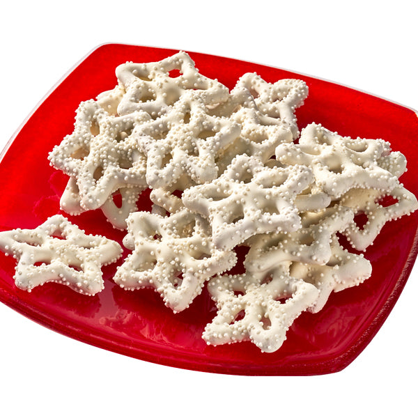 Bissinger's White Snowflake Pretzels - 8OZ